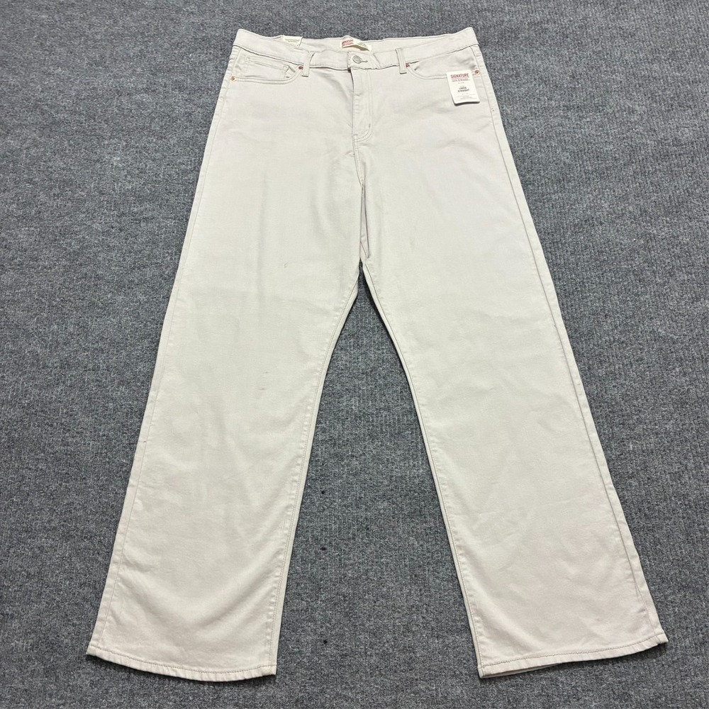 Levi's Signature Heritage High Rise Loose Straight Jeans Womens 18 Vintage Style